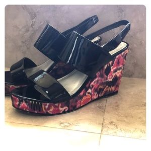 Size 7 platform sandals by impo